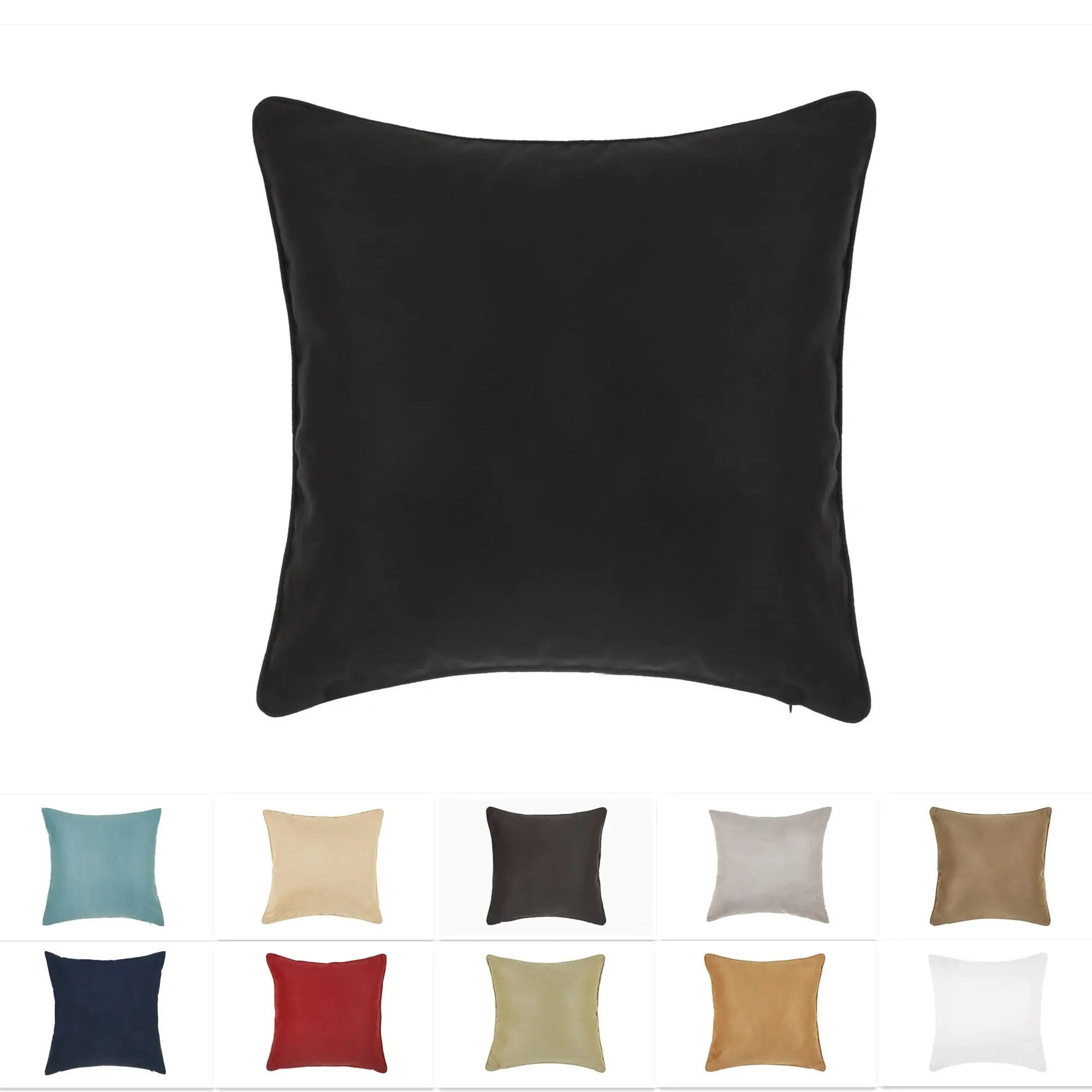 black soft pillows