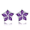 EW74 lead-free and nickle-free solid pure 925 sterling silver round CZ diamond fashion stud earrings