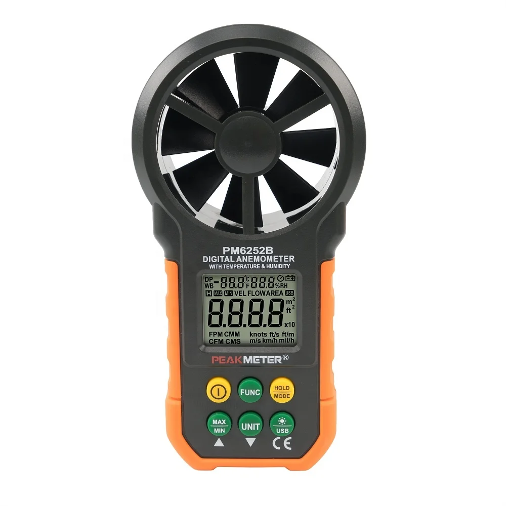 Ms6252b Anemometer Air Velocity Flow Temperature Humidity 3 In1 Test ...