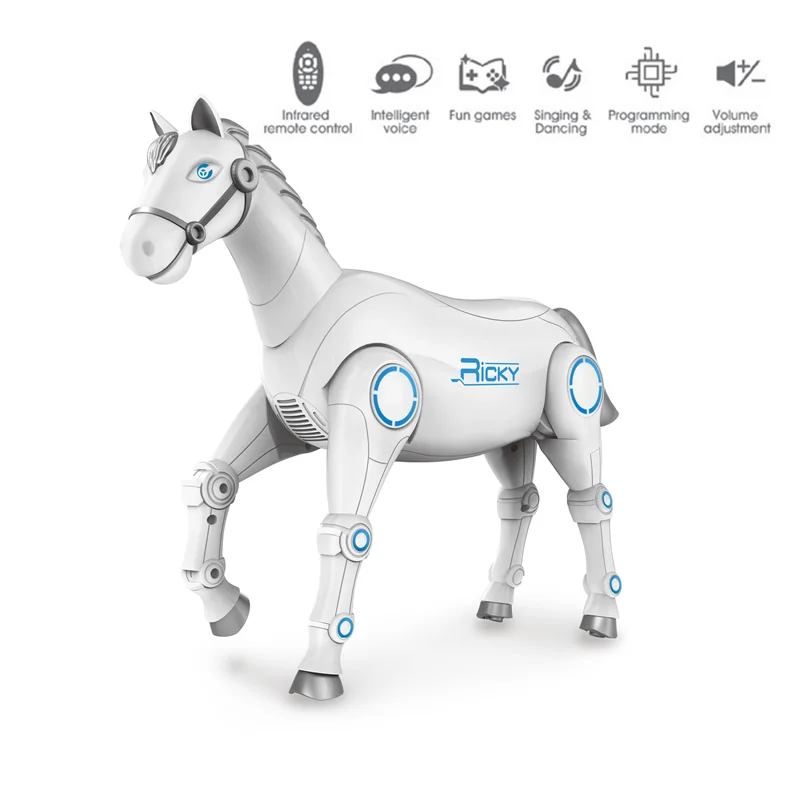 卸売動物馬インテリジェントロボットおもちゃ子供 ダンスと歌うrcスマートおもちゃ Buy 最新動物rcインテリジェントロボット 玩具バッテリー Rcスマート玩具 教育インタラクティブリモートコントロールおもちゃの馬 馬おもちゃ 面白い卸売rcロボットのおもちゃ 動物の