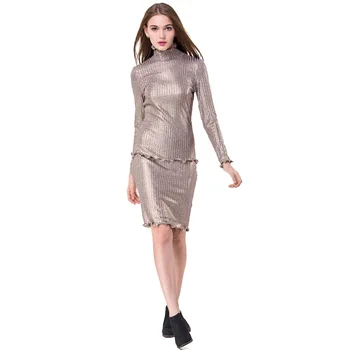 long sleeve tight sweater dress