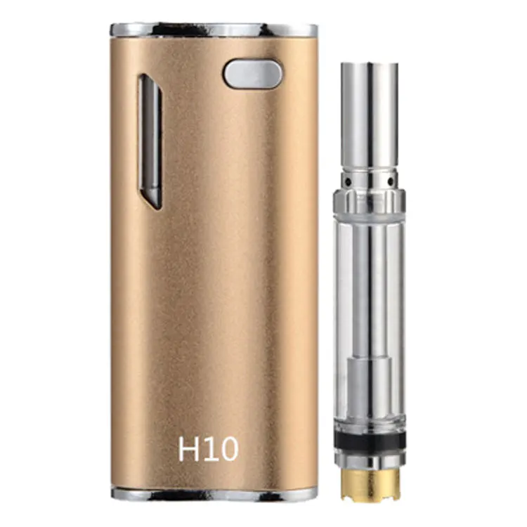 

Cbd Vape H10 Glass Cartridge Preheat Mod Vape Vaporizer Pen 650Mah Battery Mod Kit