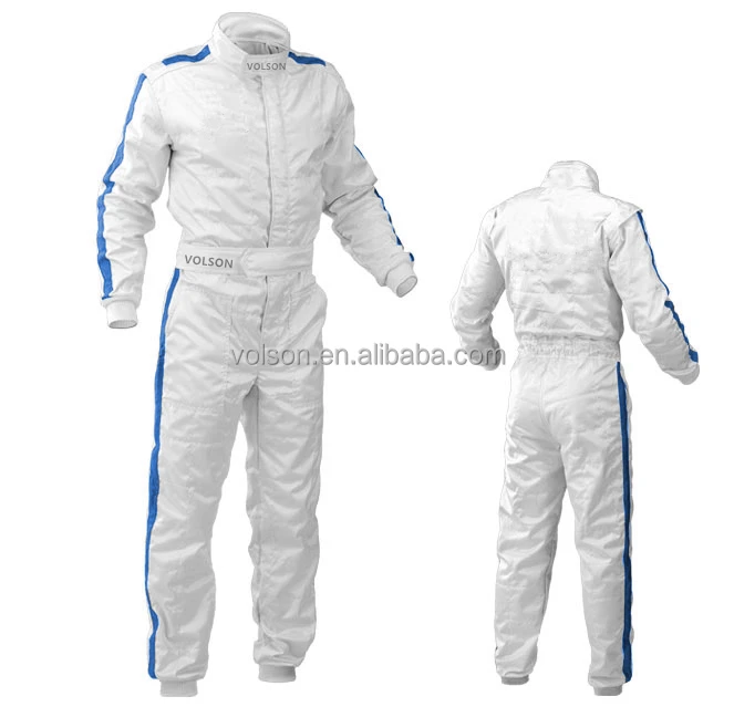 

2017 New Fireproof Auto kart drift piece racing suit / racing coveralls white racing suit FIA 8856-2000