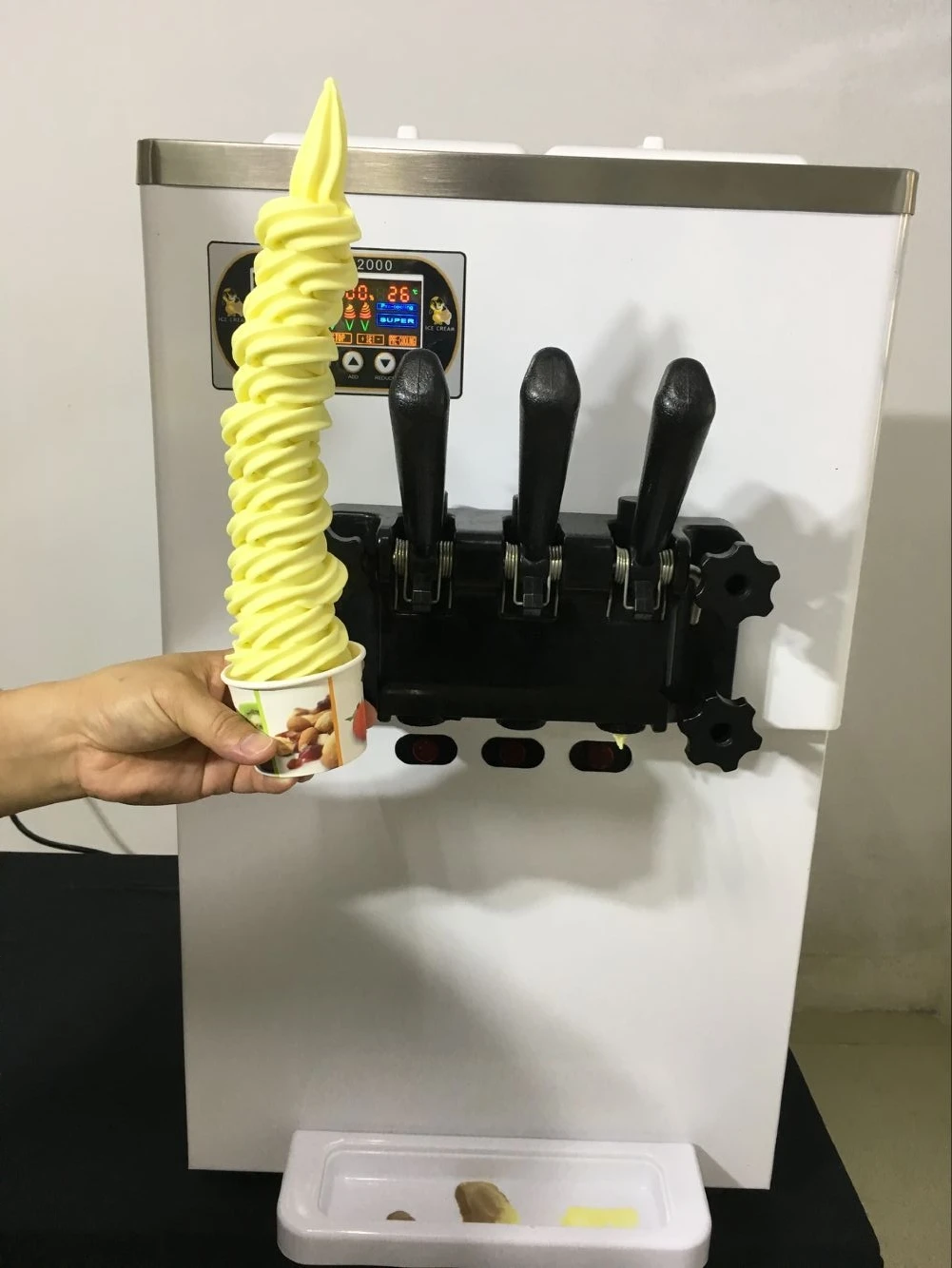 Automatic Mcdonald's Soft Ice Cream Machine With Wheels Buy 3 Flavor