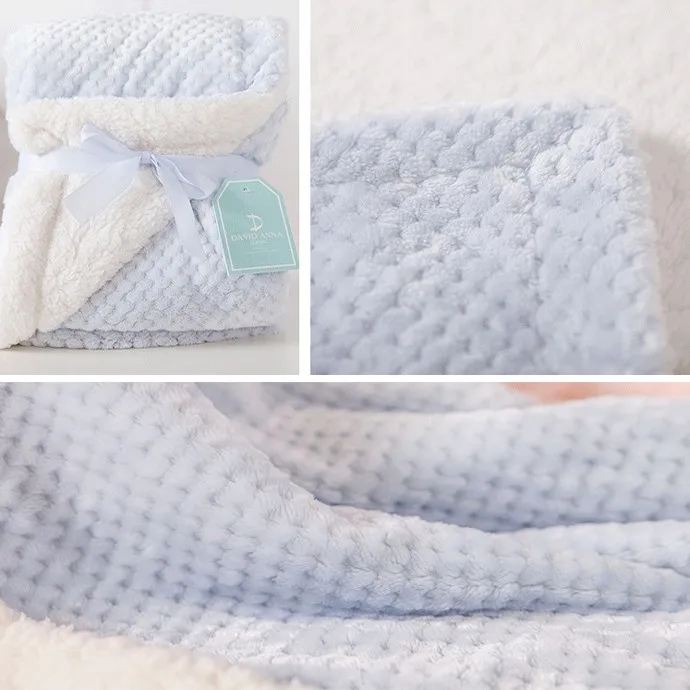 Ecofriendly Super Soft 100 Polyester Microfiber Fleece Baby Blanket