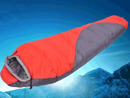 Mummy outdoor sleeping bag double thickening adult camping sleeping bag