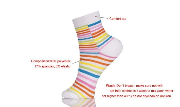 Cute  Colorful Cotton Socks For Women
