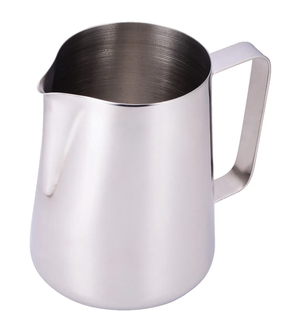 show original title Details about   Milk Jug Stainless Steel Espresso aufschäum Pots Milk Jug Coffee Cup Gift 