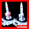 UCHOME New Unique Flying Space Rocket Launching Digital Alarm Clock