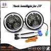7inch led headlight beam headlight wrangler harley parts accessories