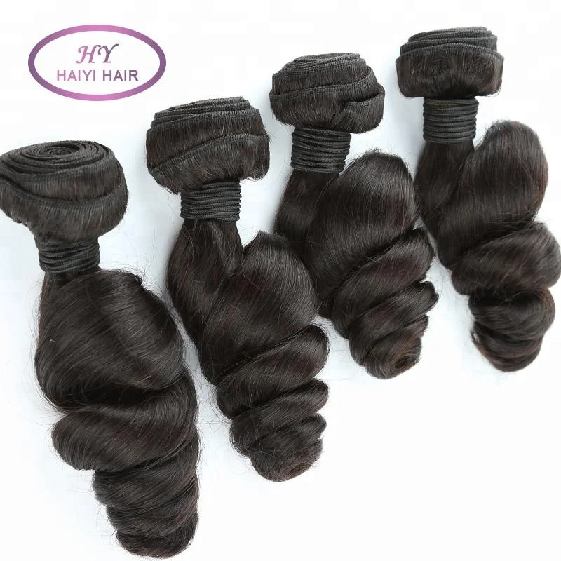 

2017 Hot Selling Top Grade Virgin Hair Peruvian Loose Wave With Thick End.