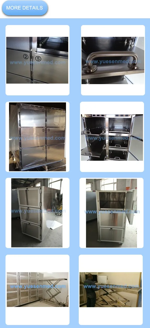 02 More Details YSSTG Hospital mortuary refrigerator morgue body freezer