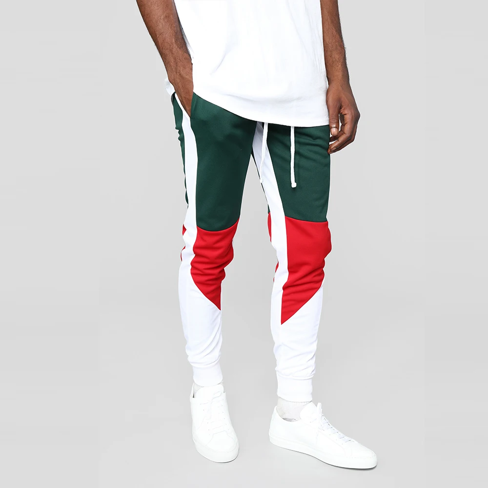 mens joggers side stripe