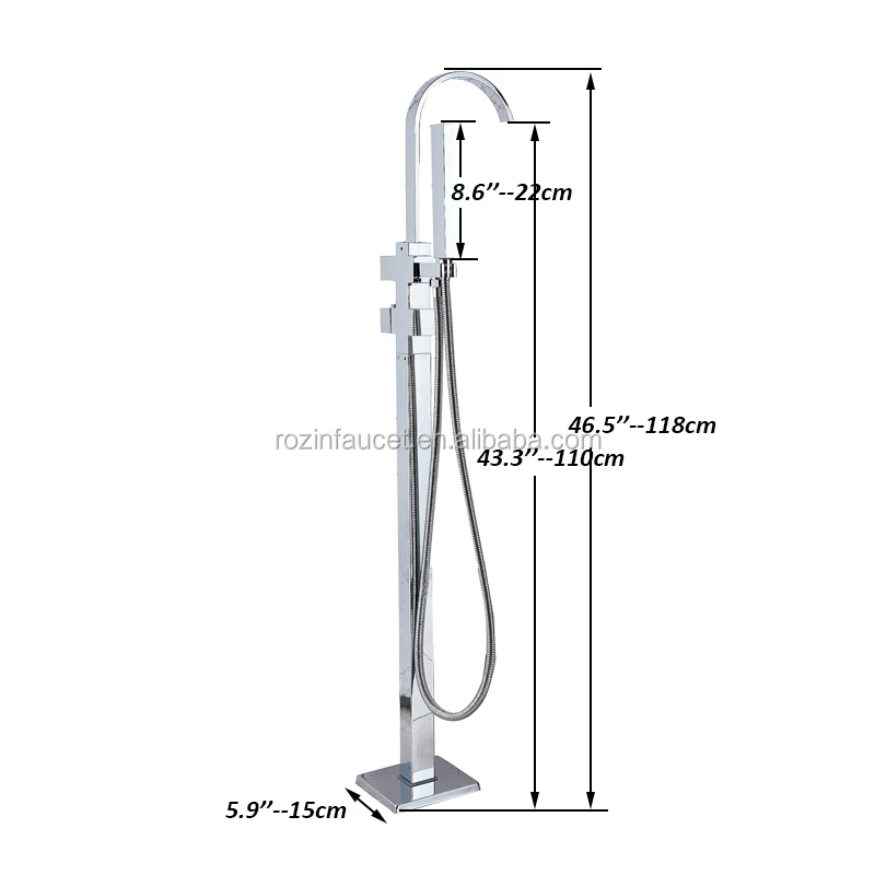 cromado Grifo mezclador termost/ático para ducha Rozin