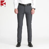 

Men Dress Suit Pants Slim Fit Wool Blend Formal Trouser