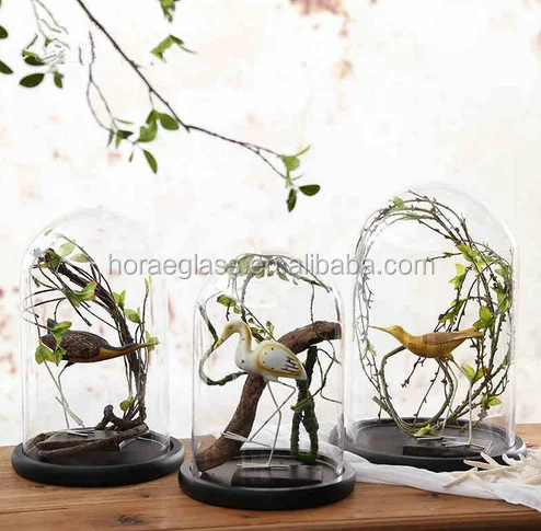 Glass Doll Dome With Black Wood Base Big Size For Wedding Party Event Table Centerpiece Decoration Cake Cover.png