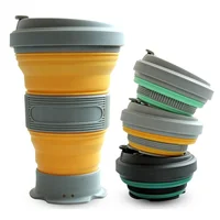 

New Products Free Sample Collapsible Travel Folding Cup Silicone Collapsible Coffee Cup