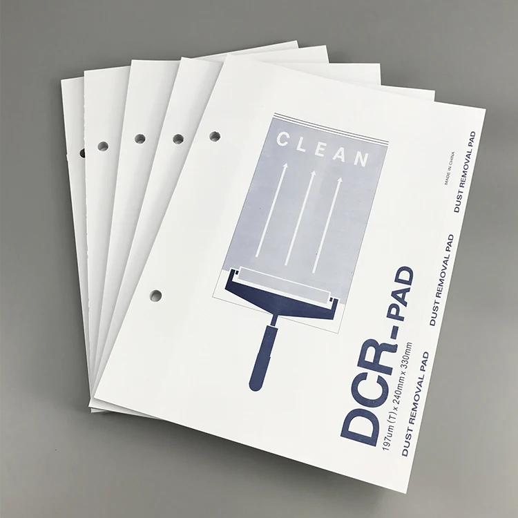 24x33cm Cleanroom Dust Removal Dcr Sticky Pad Paper For Cleaning