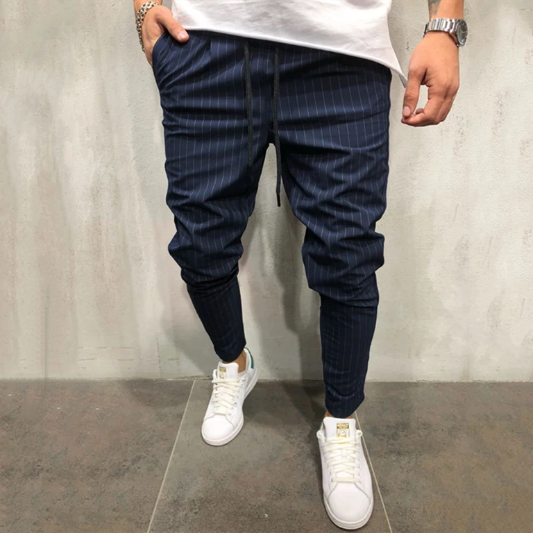 

Wholesale Drawstring Men Cotton Polyester Casual Custom Design Jogger Pants, Picture