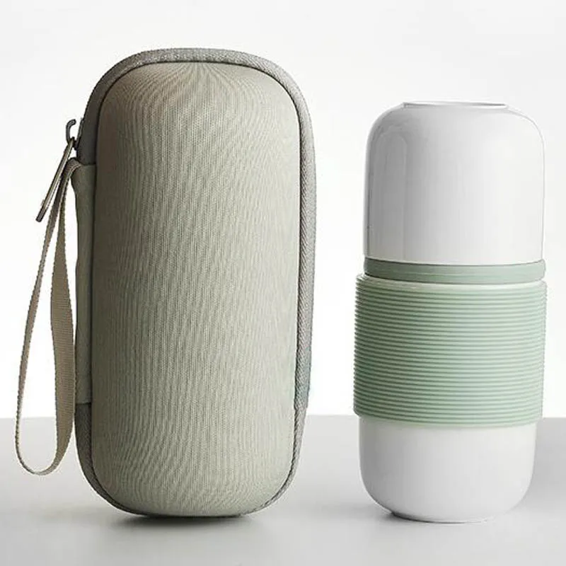 New Design Ceramic Travel Tea Mug With Infuser And Silicone Sleeve Buy Travel Tea Mug With