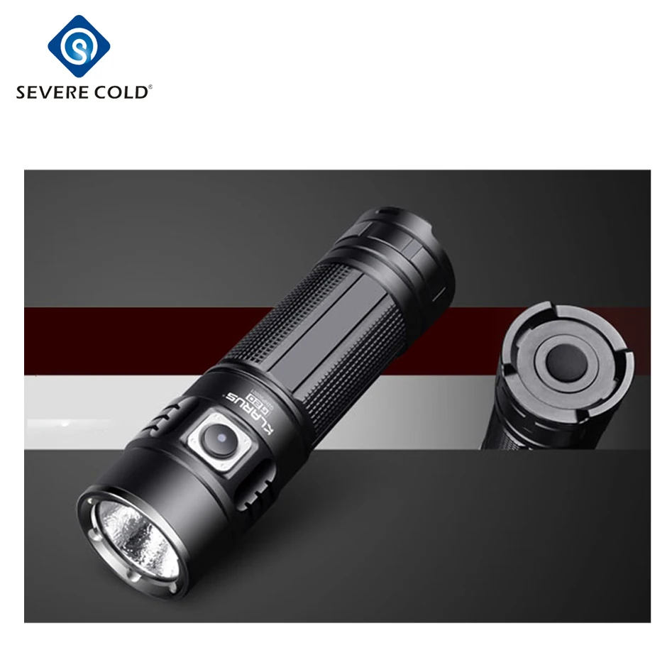 KLARUS G20 Mini Search Light XHP70 N4 LED USB Rechargeable Torch 3000 Lumens Dual Switch With 26650 Battery