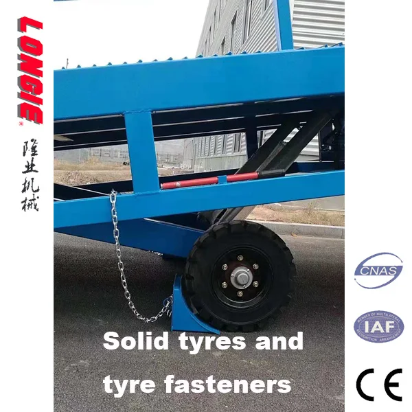 
LIDCQY10-0.8 Movable hydraulic container dock leveler yard ramp 