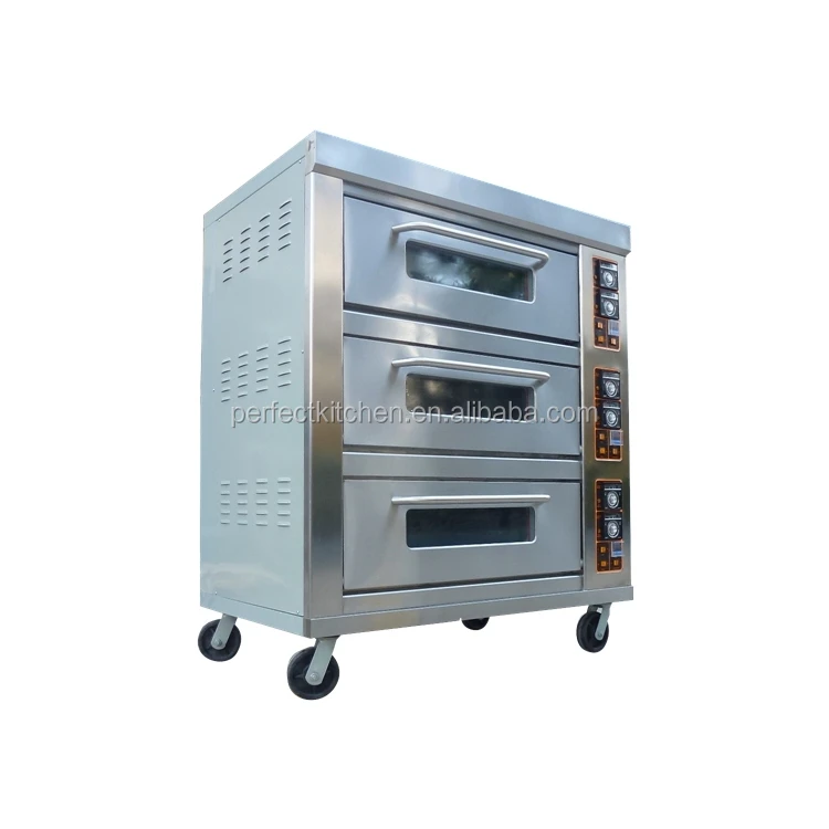 3 Layers 9 Trays Commercial Electric Baking Equipment Bakery Oven