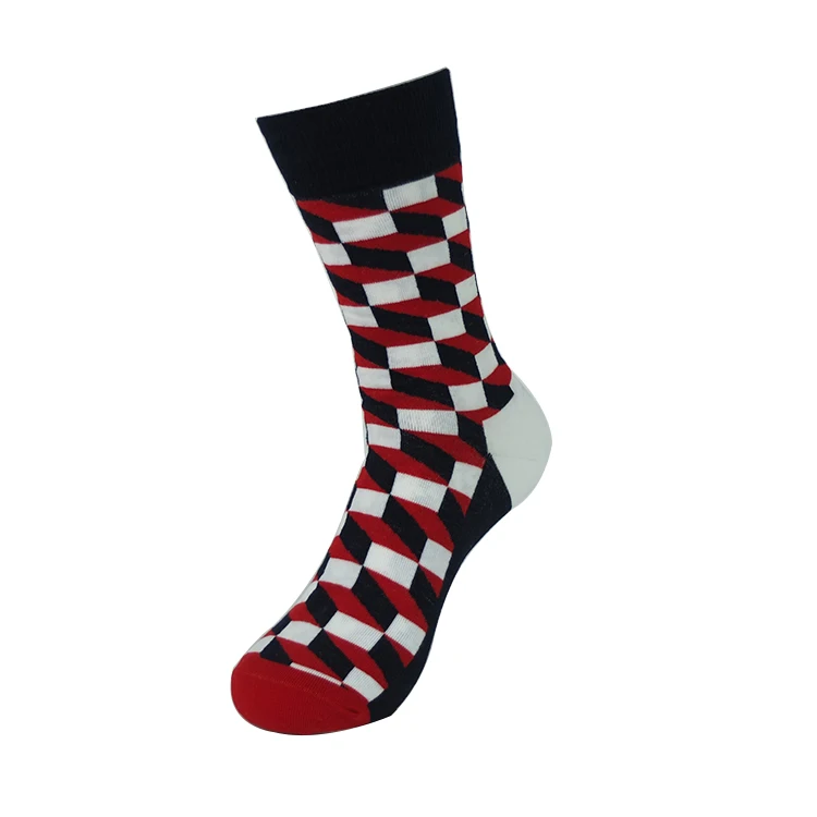 

New anti slip custom long fun designs men cotton teen tube socks, N/a
