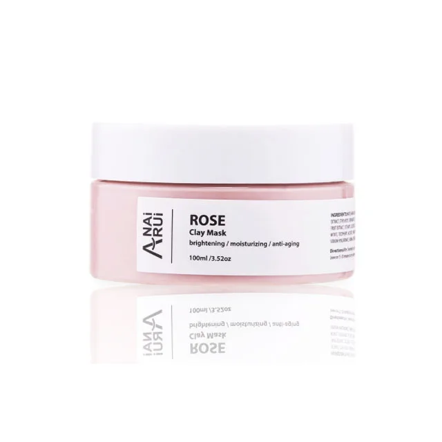 

OEM Custom Face Mask Pink Rose Private Label Clay Face Mask For Skin Care Face Mask Jar, N/a