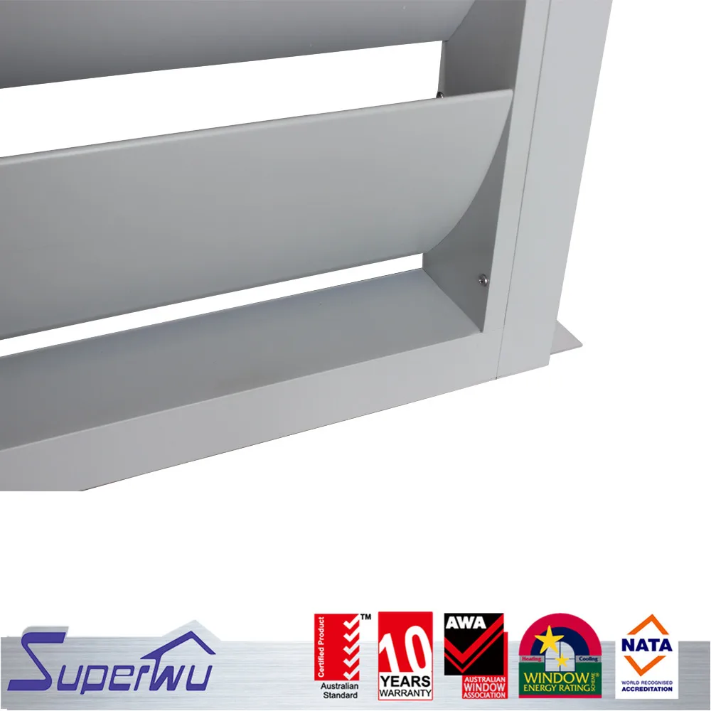 Factory direct sale powder coating aluminum louver windows adjustable glass louvers windows and doors