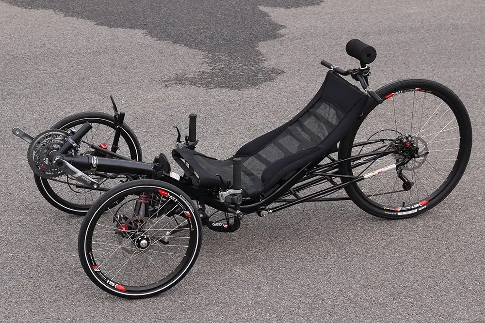 27 Speed Longdistance Adults Travel Suspension Recumbent Tricycle,Pedal Exercise Bike Recumbent