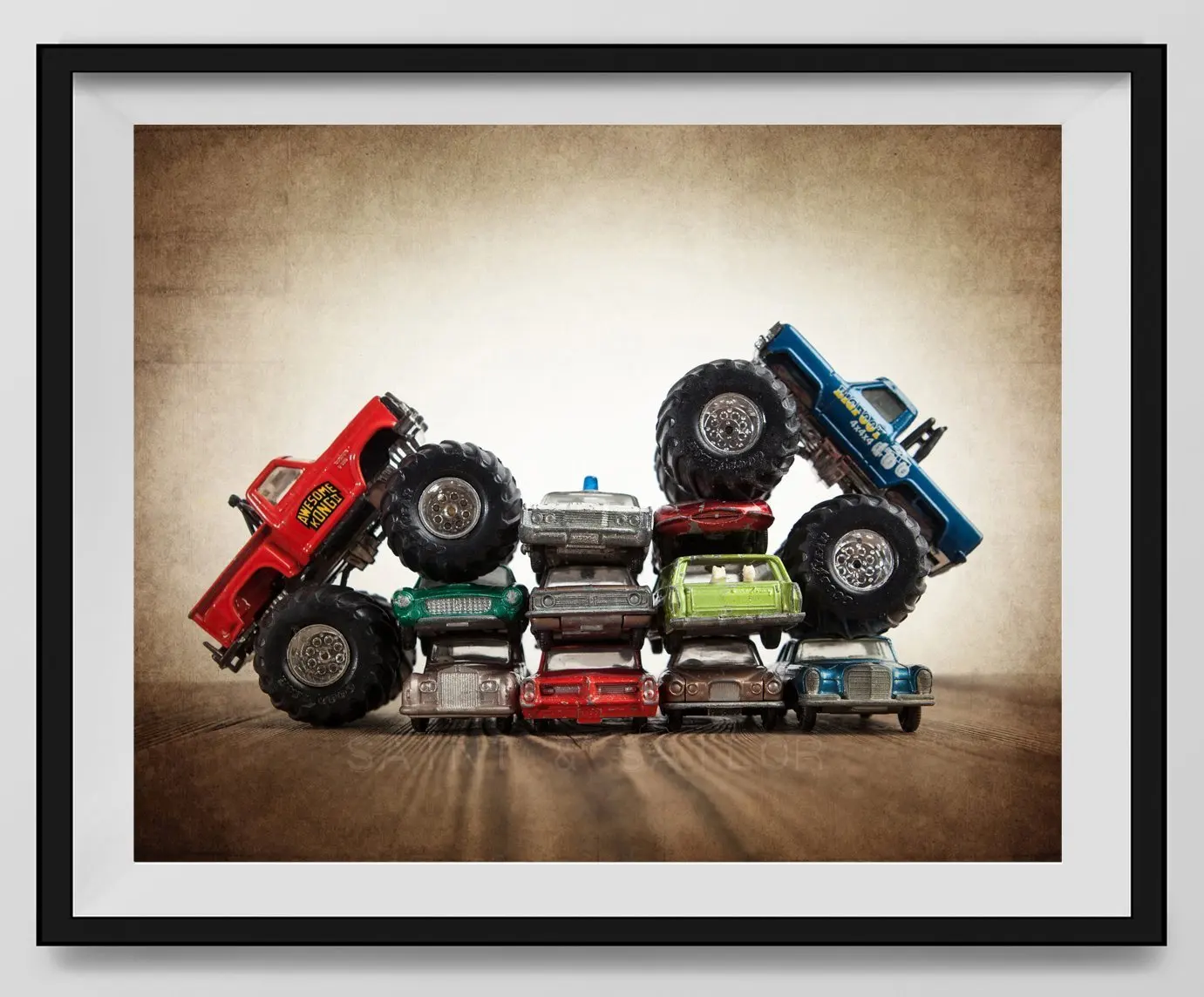 Buy Vintage Monster Trucks Car Crush Bigfoot Vs Awesome Kong