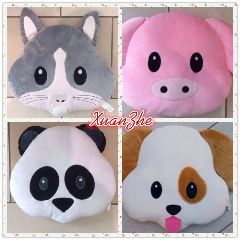 New Creative Whatsapp Emoji Funny Smiley Face Shaped Panda Pillow Buy