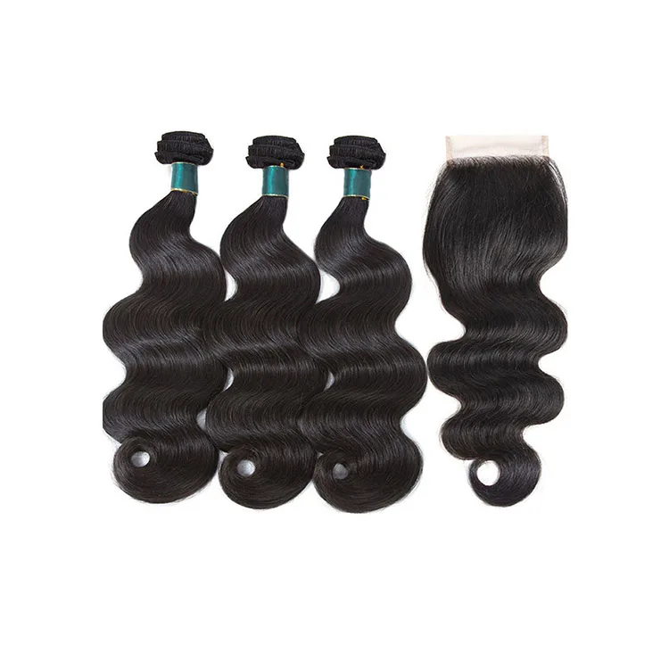 

Free Shipping Best Quality Cuticle Aligned Hair 3 Bundles and 4*4 Lace Closure Straight Brazilian Remy Hair Extensions