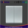High quality self-powered Gray Leimove touch switch simple two gang two way switch