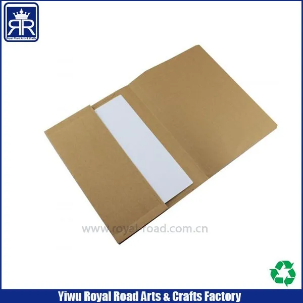 
logo printing handmade brown kraft Paper File Folder 