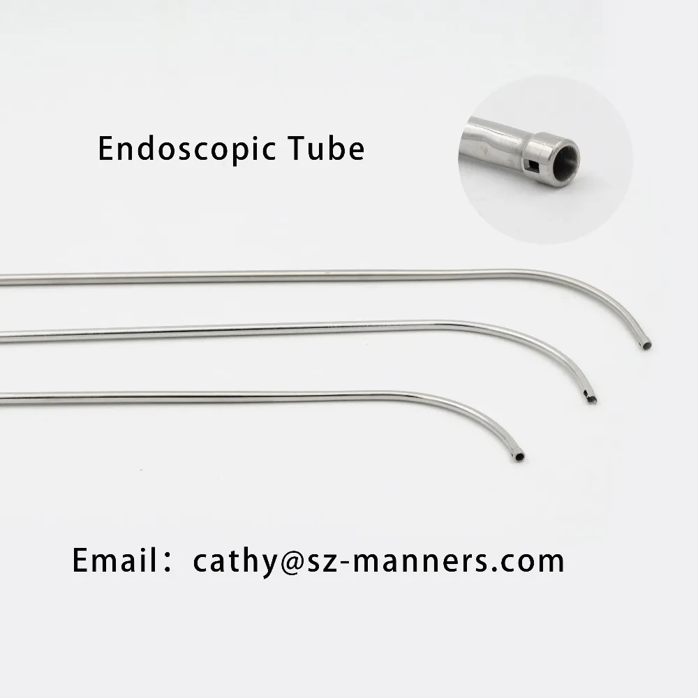Ent Stainless Steel Endoscopic Bent Catheter Tube Buy Stainless Steel
