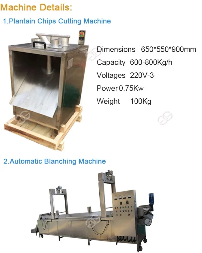Small Scale Automatic Yam Slices Making Fruit Plantain Banana Crisps Processing Machine Potato Chips Production Line