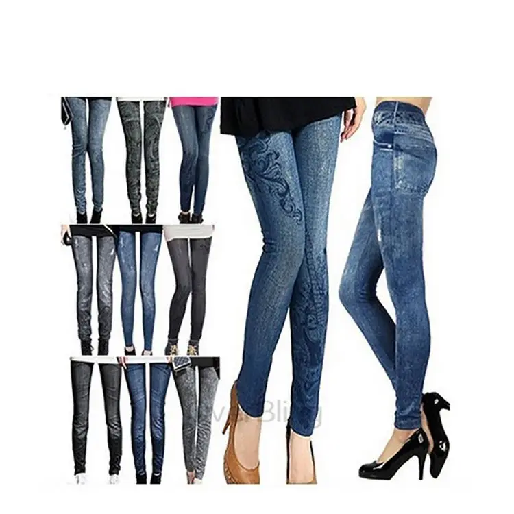 

hotsell stretchy leggings women printed tights jeans