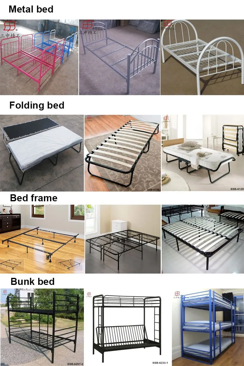 Durable metal folding cot double rollaway bed queen size, View rollaway