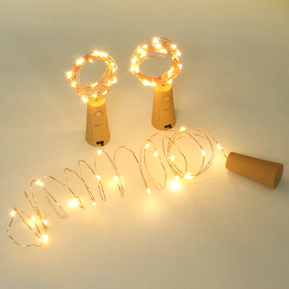 Diy,Party,Wedding Decor 6.6ft 20leds Warm White Wine Bottle Lights