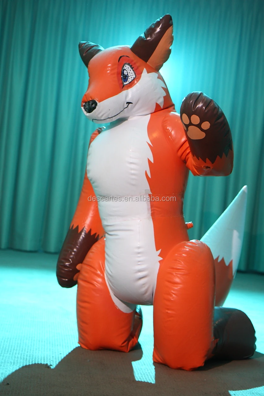Unsealed Outdoor Inflatable Fox Moving Mascot Costume For Adults Buy Inflatable Fox Moving 