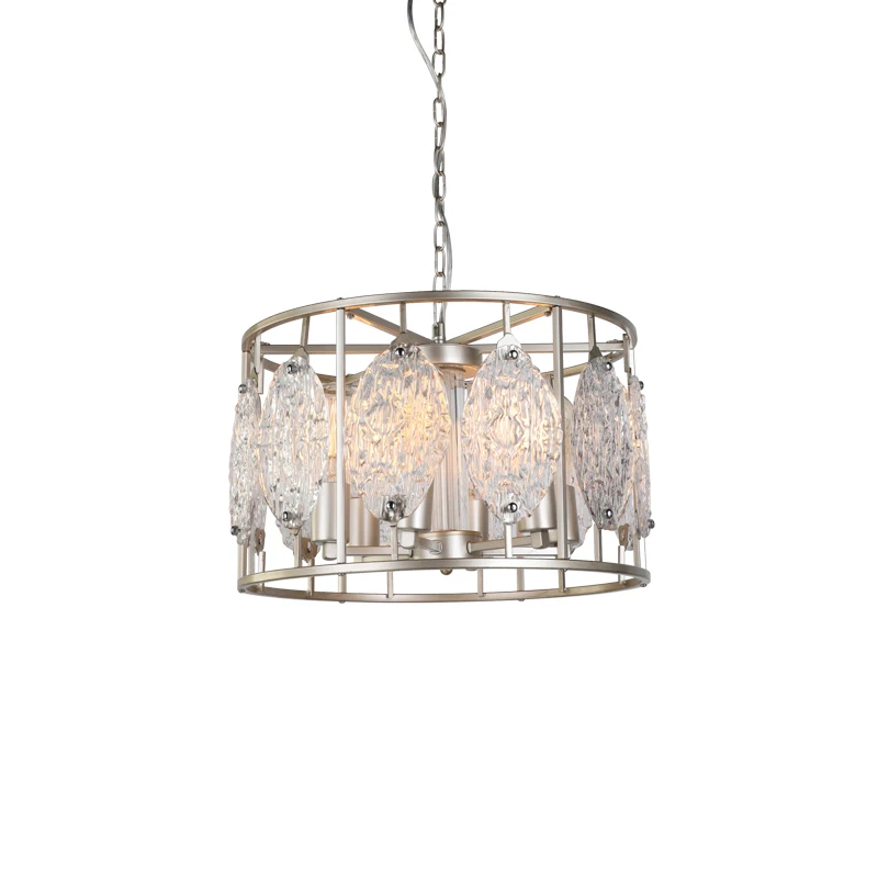 American style simple chandelier iphone gold 4 lamp candle lamp dining room bedroom Pendant lamp