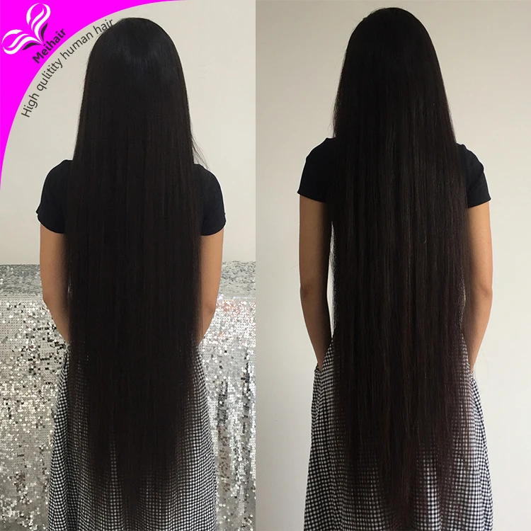 Wholesale high quality virgin mink brazilian straight 150% density 30 inch 40 inch human hair full lace wig