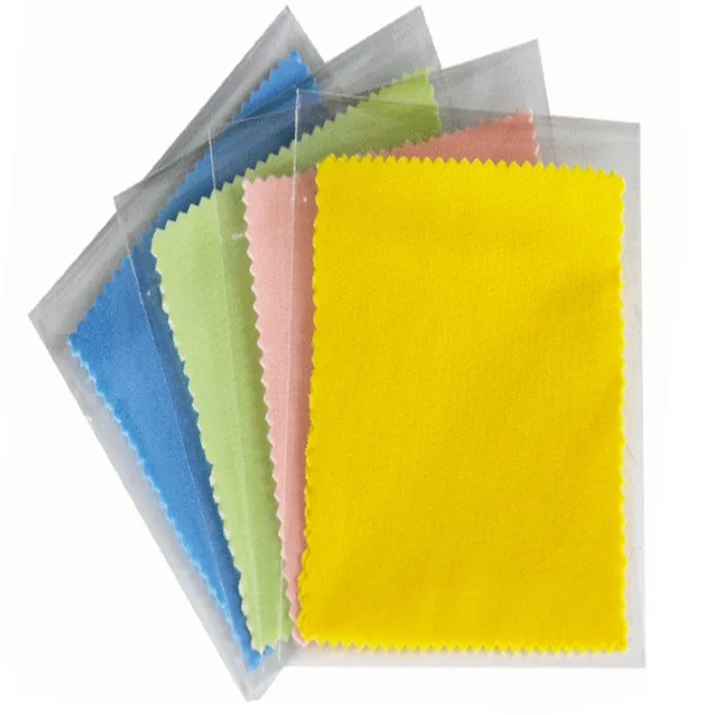 

Wholesale custom print microfiber jewelry silver mobile phone screen eyeglass lens cleaning cloth, Many colors available