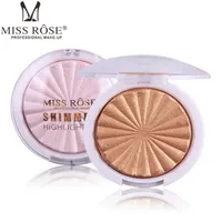 

Miss Rose Face Makeup Shimmer Highlighter Powder Brighten Baked Bronzer Powder Contouring Makeup Palette Glow Kit