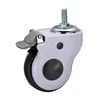 4 inch screw type medical bed castor wheel heavy duty caster