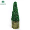 Cheap price artificial grass tower tree bonsai for decoration indoor or outdoor