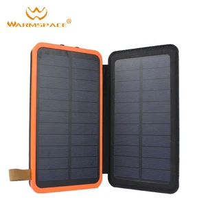 WARMSPACE 20000mAh Portable Solar Power Bank Wireless Charging