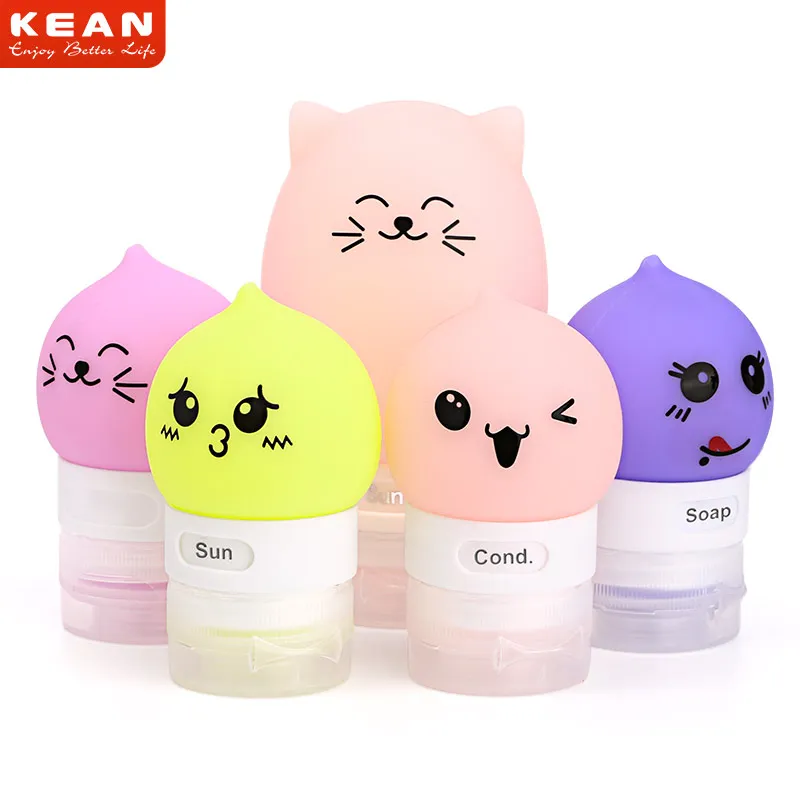 

New Item Cute BPA Free Silicone Travel Tube Small Squeeze Bottles For Traveling